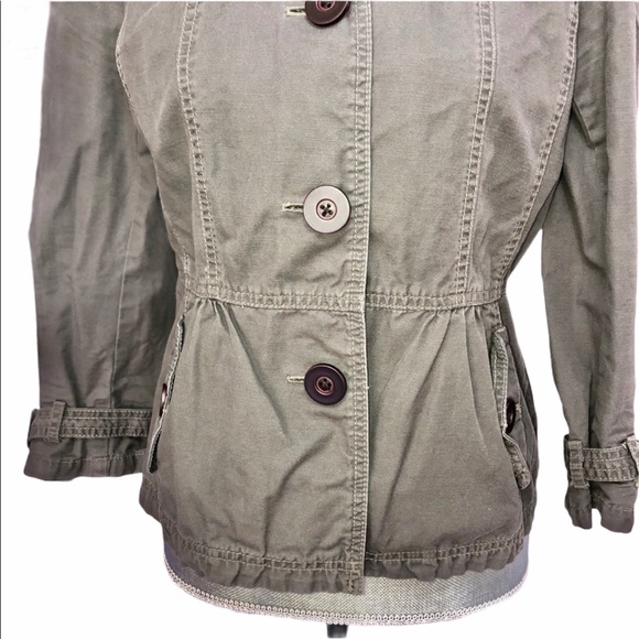 LOFT Twill Peplum Jacket - Picture 3 of 8